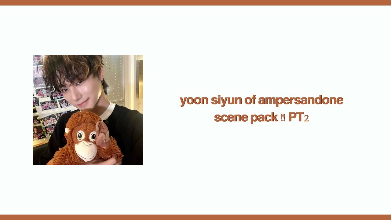 yoon siyun of ampersandone editing clips / scene pack (mega link in the description)