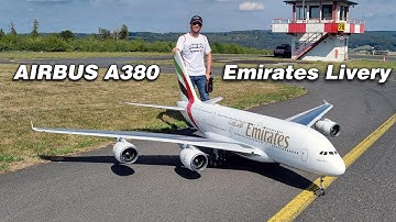 Building a Giant RC Airbus A380 Applying Emirates livery