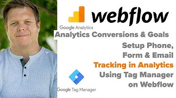 Webflow & Google Analytics w/ Tag Manager Phone Calls, Form Fills and Email Events and Goal Setup