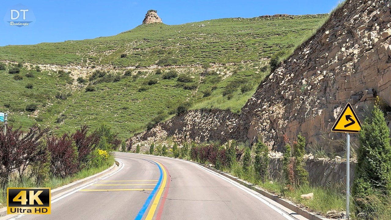 Driving on Great Wall No. 1 Highway 4K HDR – Awe-inspiring Ruins of the Ancient Great Wall Fortress