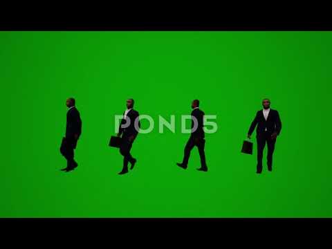 buy 3d molels Black Business Man Green Screen Walk Mobile Phone Talking Sitting Talking Dance