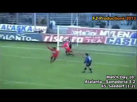 Serie A 1995-1996, day 10 Atalanta - Sampdoria 3-2 (Seedorf goal)