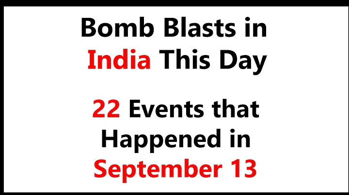 22 Events That Happened in September 13|Today in History