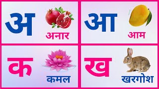 Learn Hindi Alphabet हनद वरणमल Hindi Varnamala Pronunciation Hindi Letters With Pictures