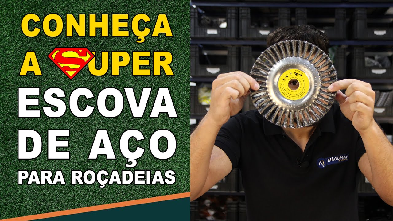 Escova de Aço rotativa para Roçadeiras, a REVOLUÇÃO na limpeza de Paver e Paralelepípedo