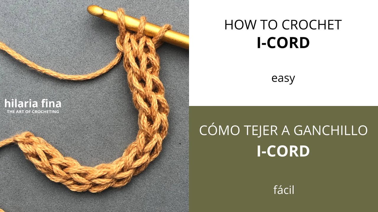 How to crochet an I-Cord - KnitterKnotter