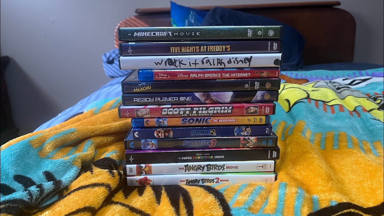 My Video game movie DVD & Blu-ray collection 