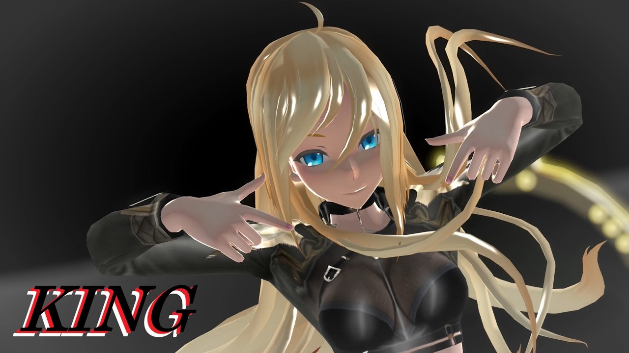 【 MMD 】 KING／まふまふ feat  nqrse　｜TDA Lily　改変37号 【4K】