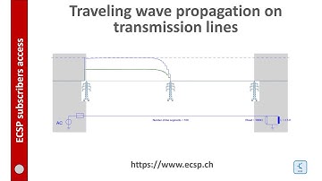 Traveling wave propagation on transmission lines and in cable [circuit simulator]