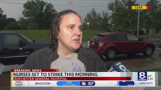 Nurses at Rochester General Hospital prepared to strike Thursday morning