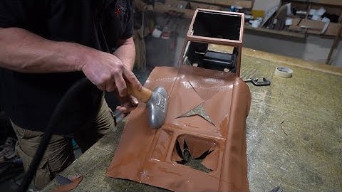 Range Rover Classic part 5. Covering the cubby box in leather. Auto upholstery