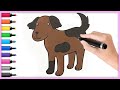 How to Draw A Cute Little Dog | Drawing Tutorial For Children