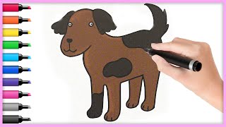 How to Draw A Cute Little Dog | Drawing Tutorial For Children