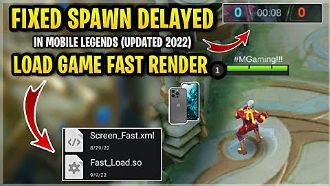 New!! Fix Spawn Delay In Mobile Legends (Updated 2022) [ Patch Strike To Fate ] 100% Effective
