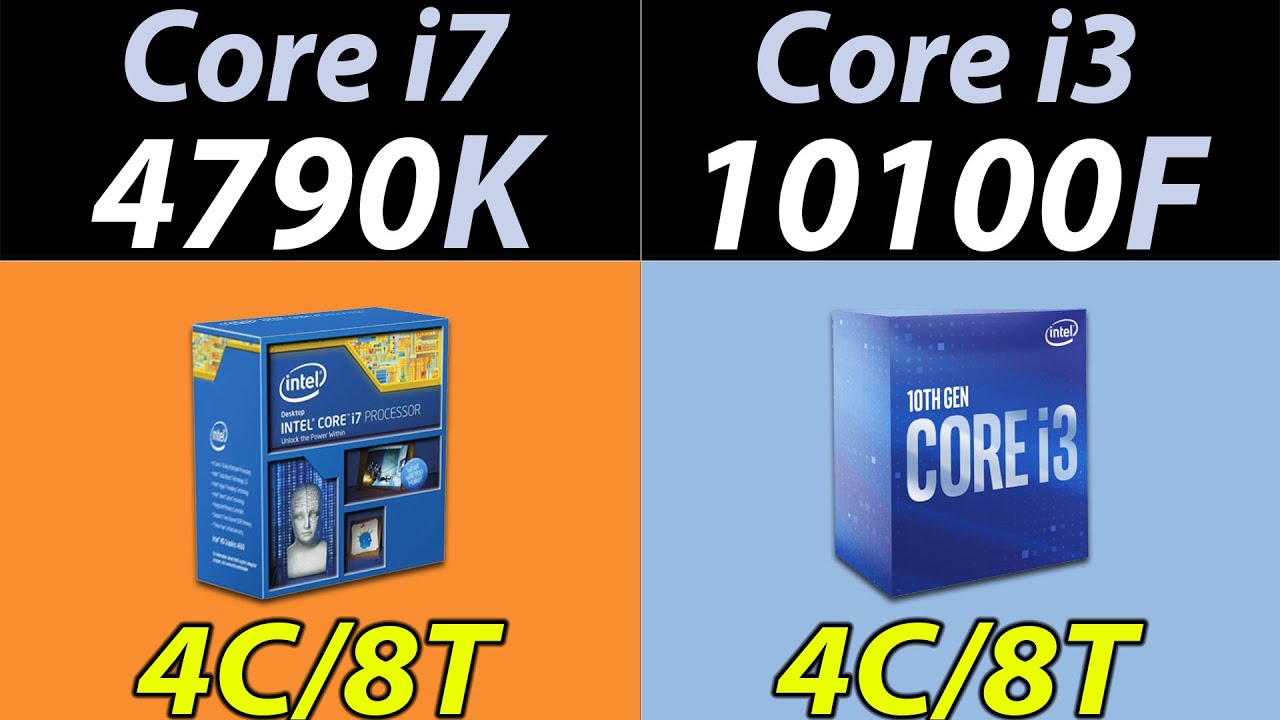 i7-4790K (4.6GHz) i3-10100F | 3080 and RTX 3060 | 1080p Gaming Benchmarks -