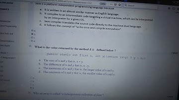 Nptel 2019- programming in java week 1 assignment solutions