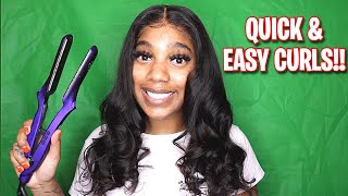 How To Curl Hair Using FLAT IRON