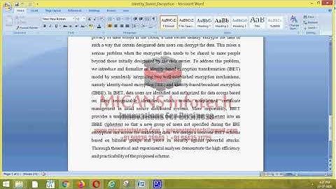 IDENTITY-BASED ENCRYPTION TRANSFORMATION FOR FLEXIBLE SHARING OF ENCRYPTED DATA - IEEE PROJECT 2020