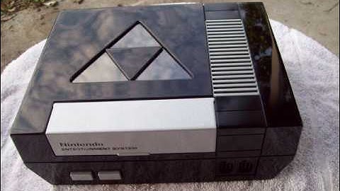 Custom black and silver Zelda NES