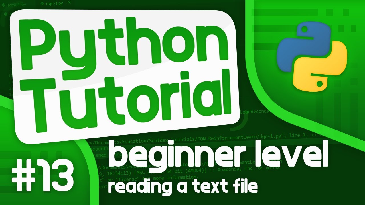 Python Programming Tutorial  13   How to Read a Text File