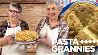 Enjoy a stringy cheese fried pastry from Sardinia called Sos Pitzudos! | Pasta Grannies