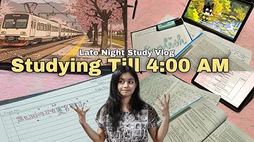 Late Night Study Vlog 📚🌃 || 11PM to 4 AM || Kum Kum Parashar #study #vlog #kumkumparashar 