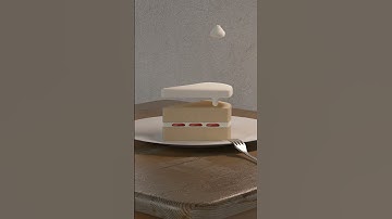 Blender 3d strawberry cake!