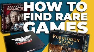 How to find rare Board Games!