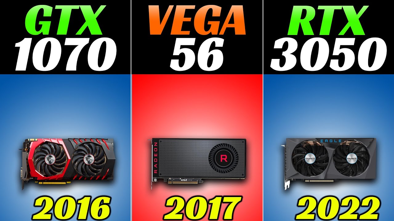 GTX 1070 vs RX Vega 56 vs RTX 3050 | 20 New Games Benchmarks - YouTube