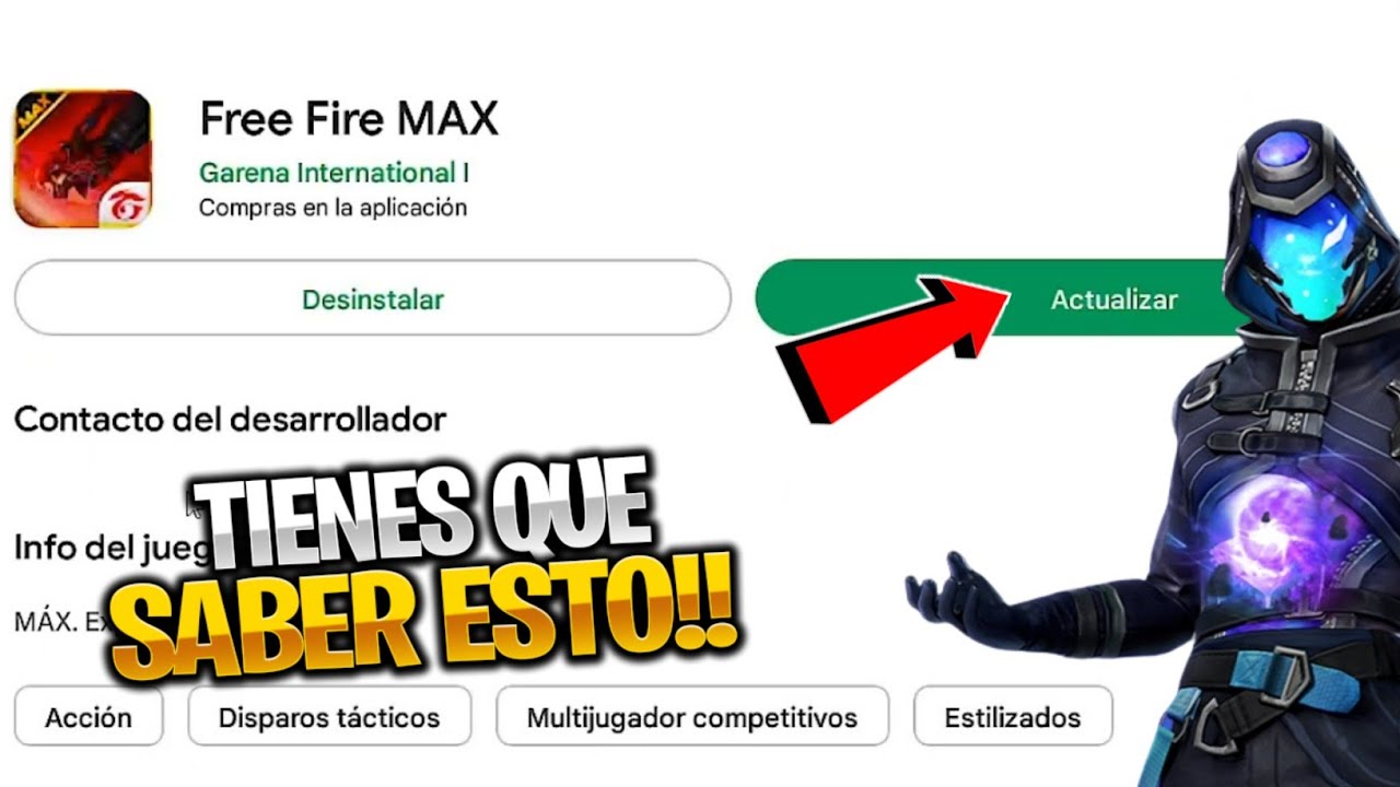 Cómo actualizar Garena Free Fire