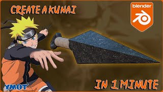 Create a kunai in 1 minute! (Blender)