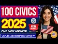 128 Civics Questions and Answers with Slow & Clear, Easy to Study Citizenship Interview 2025 version