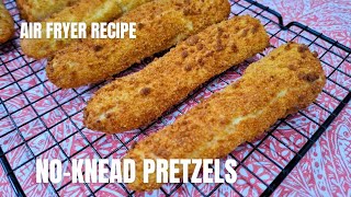 No-Knead Air Fryer Pretzels 🥨 Soft, Chewy & Easy! / Leney Kitchen / Air fryer Recipes screenshot 3