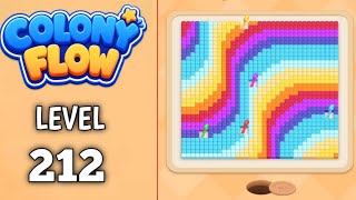 Colony Flow Level 212 walkthrough & solution Gameplay Easy