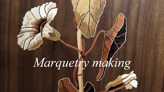 Marquetry making, marquetry cabinet part 1