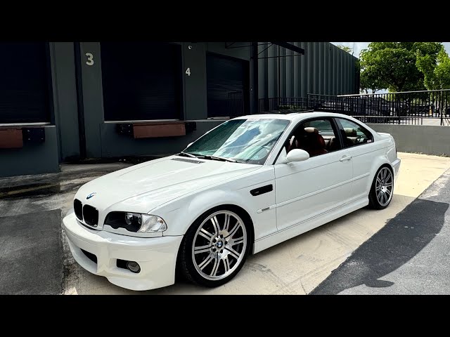 2004 BMW E46 M3 Supercharged 6 Speed alpine / cinnamon walk around