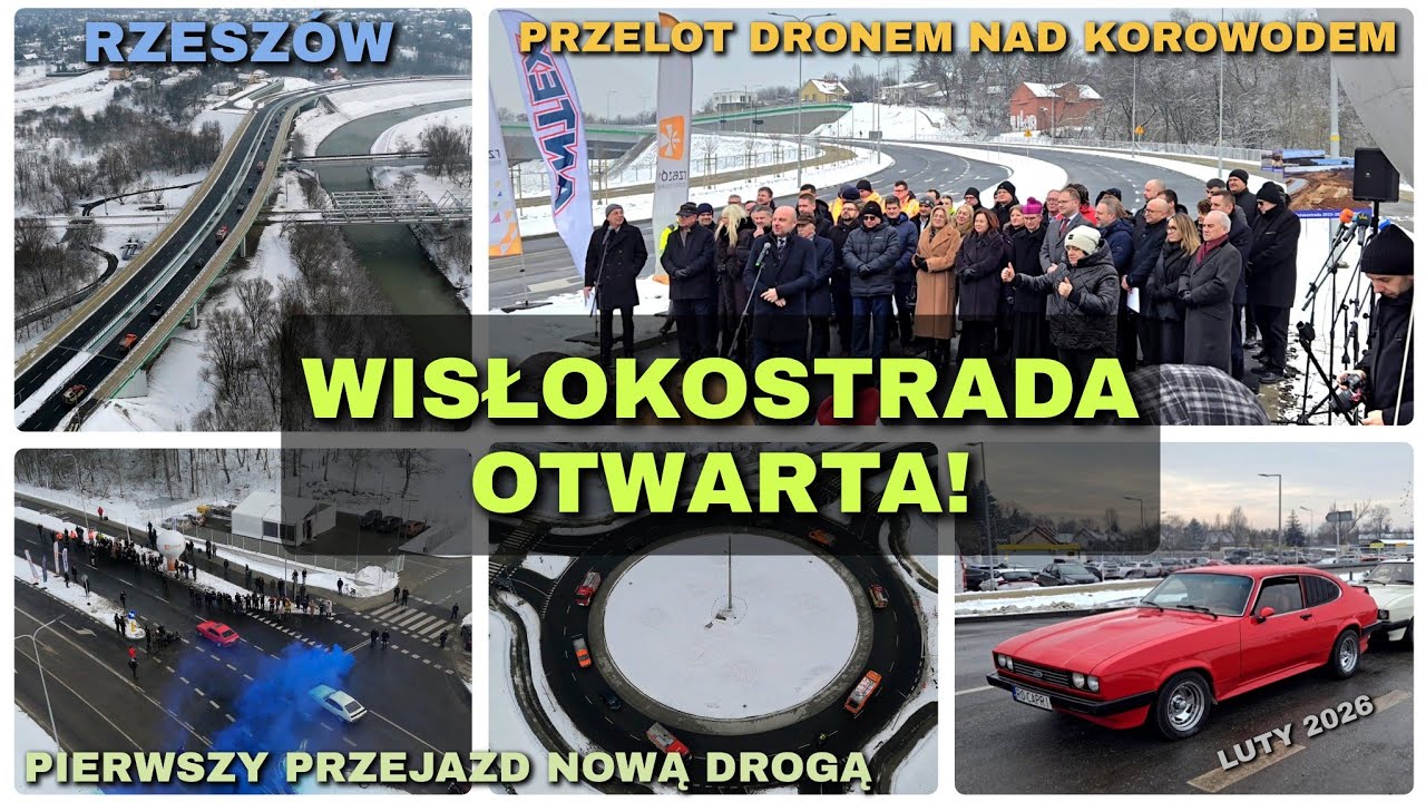 WISŁOKOSTRADA ОТКРЫТА! 🛣️ Дрон и первый проезд | #Rzeszów, 2026 4K