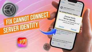 How To Fix Cannot Verify Server Identity on iPhone | iPhone Server Identity Issue