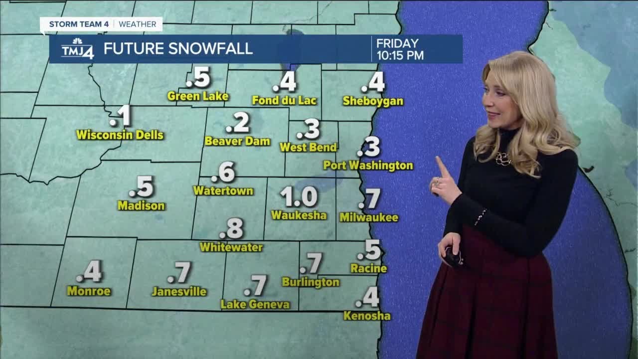 Wind gusts up to 50 mph Friday, light snow possible this evening - YouTube