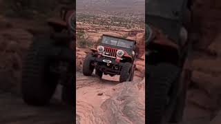 Metal Masher steps Moab Utah in little Willys Jeeps Flat Fenders Sept 2025
