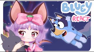 Fruitbat Vtuber React to FruitBat Bluey! @Miko_Amai