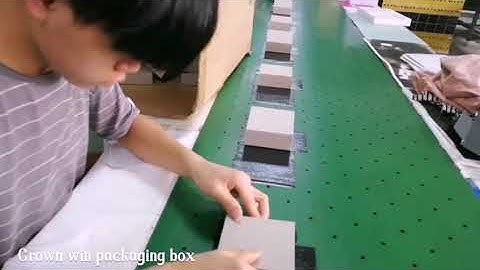 Make the manual box production line video