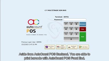 AutoCount POS Print Barcode by CY-GRP.com