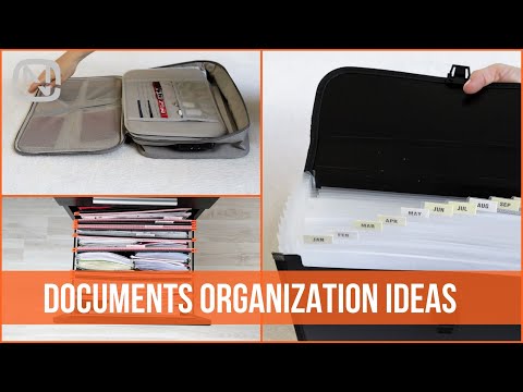 Comment organiser des documents importants et des documents | OrgaNatic