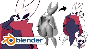 Bringing Hornet from Silksong to Life in Blender - Full Process Explained