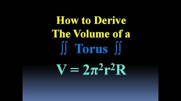 One way to Derive the Torus Volume Formula