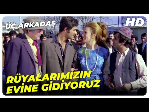 Üç Arkadaş - Beni Bırakıp Nereye Gidiyorsun Deli! | Hülya Koçyiğit Kadir İnanır Eski Türk Filmi