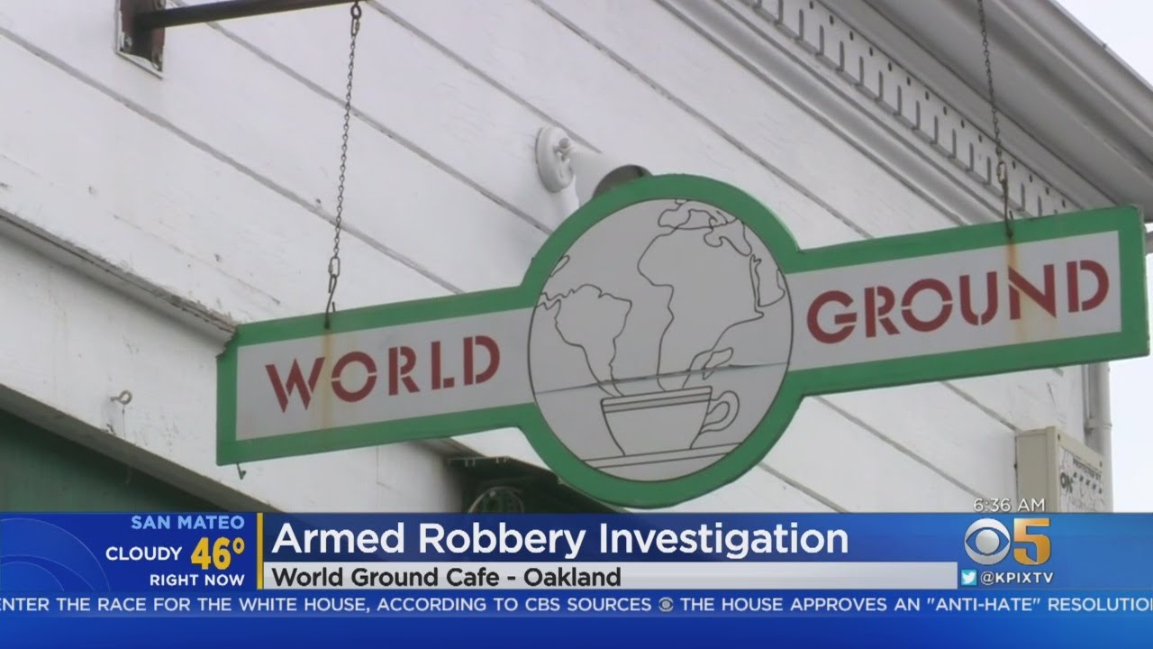 BRAZEN OAKLAND ROBBERY: Search continues for brazen armed bandit who robbed coffee shop customers of - YouTube