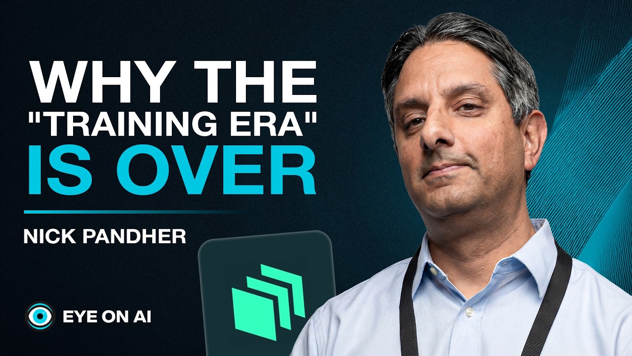 YouTube thumbnail for an Eye on AI episode hosted by Craig S. Smith about inference at scale.