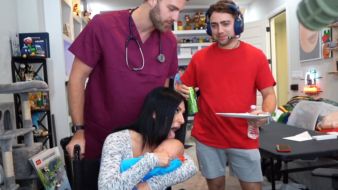 Alinity and Mizkif having a baby